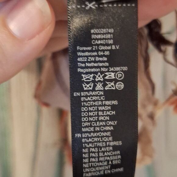 Brown plaid square fringe scarf forever 21 accessory Balaclava shawl wrap - Picture 5 of 7